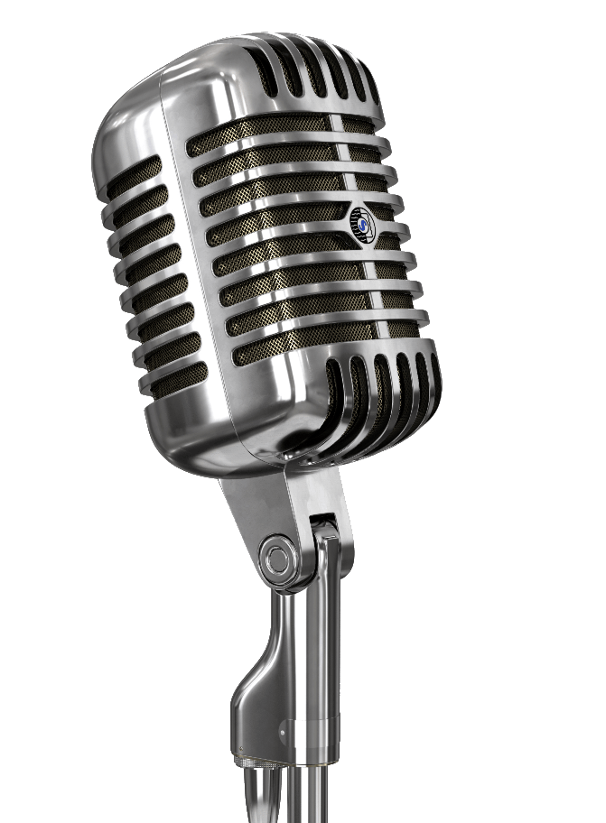 Microphone Png File Download Free (white, gray, black, indigo)