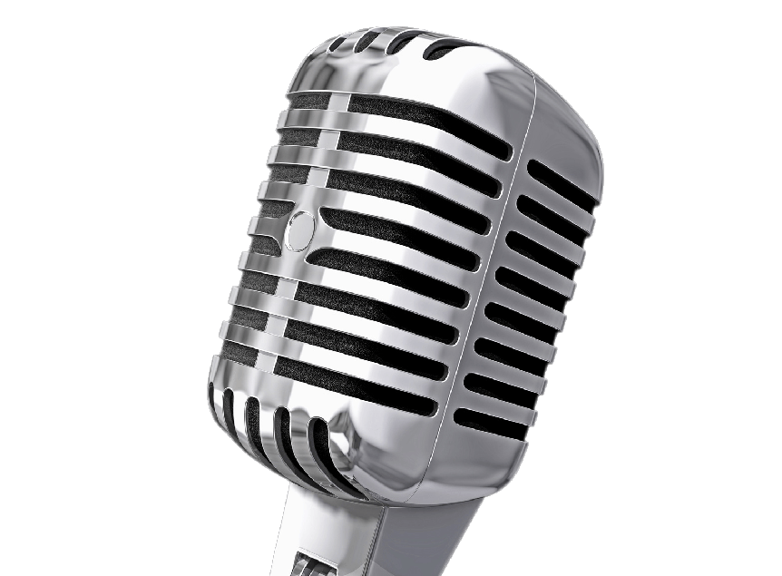 Microphone Png Transparent File (white, gray, black)