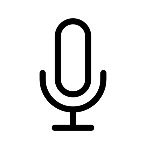 Microphone Free Png Icon (lavender, black, silver, white, gray)