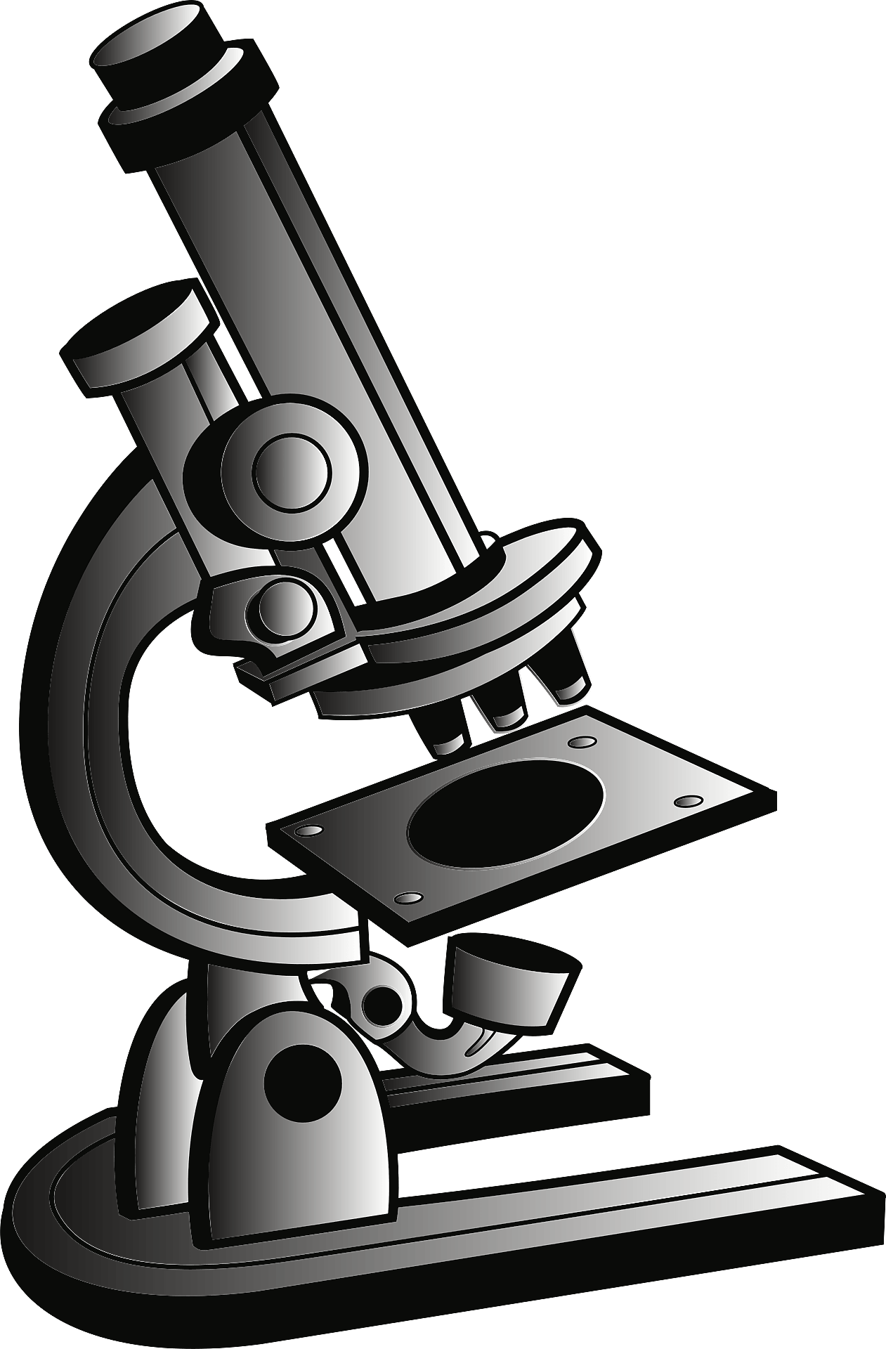 Microscope Transparent Png (gray, black)