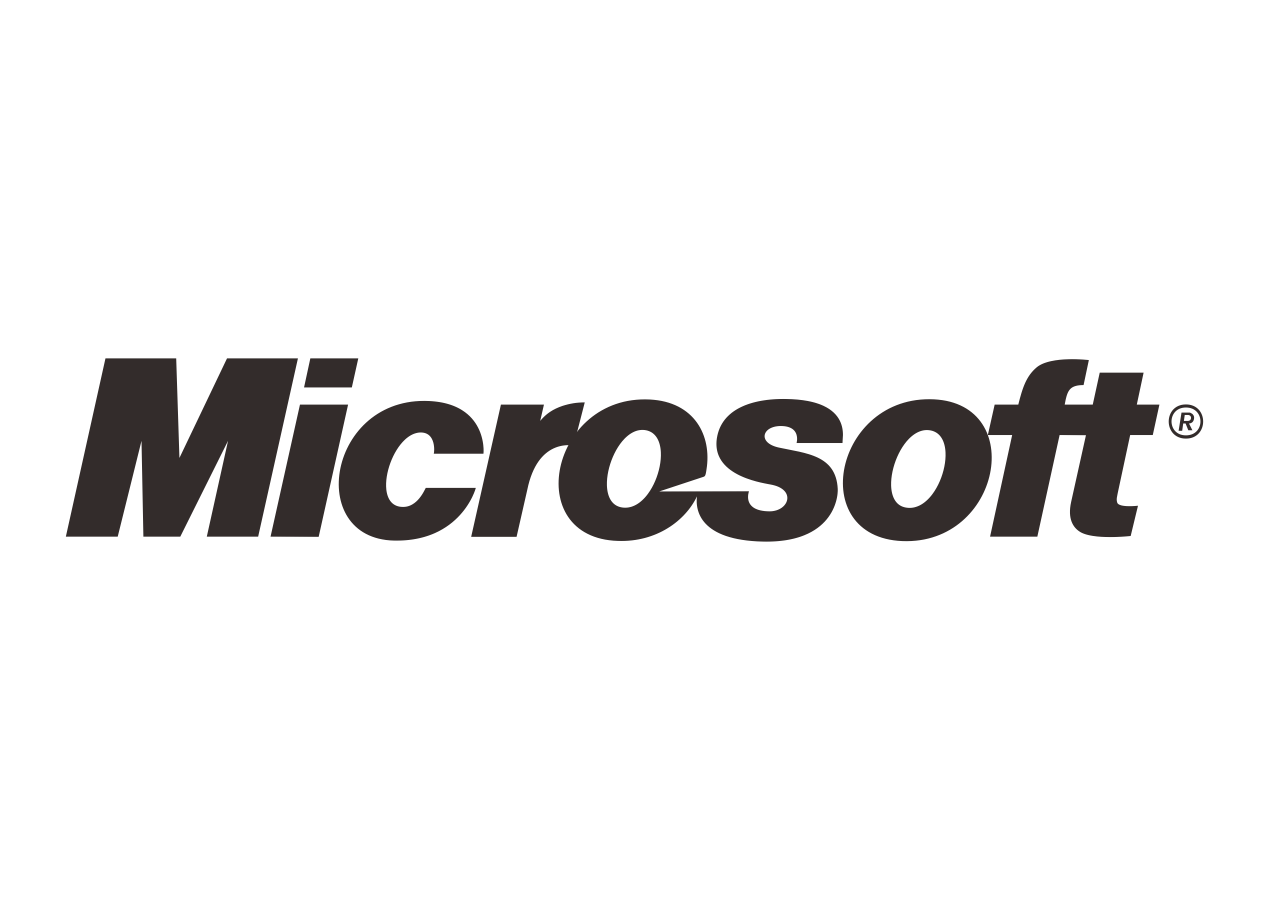 Microsoft Logo Png Photo (white, black)