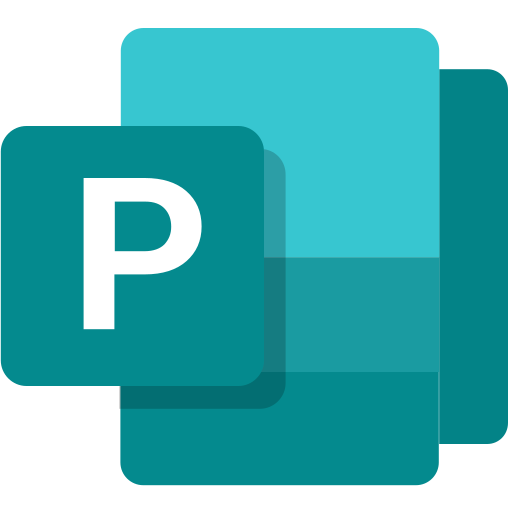 Microsoft Office Publisher Logo Icon Free Transparent Png Icon Download (teal, greenish blue, black, white)