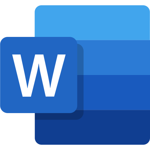 Microsoft Office Word Logo Icon Free Transparent Png Icon Download (greenish blue, white, navy, black, teal)