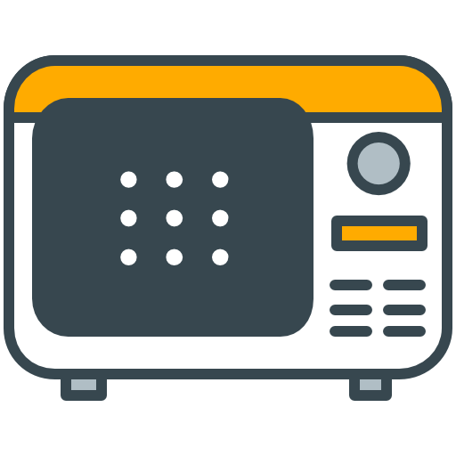 Microwave Icon Free Transparent Png Icon Download (orange, white, black, indigo)