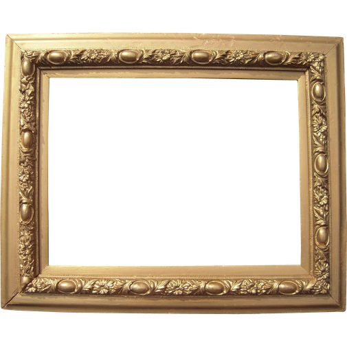 Victorian Frame Png (olive, black)