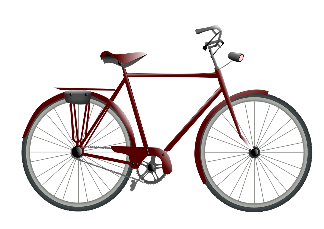 Bicycle Png Photos (maroon, black)