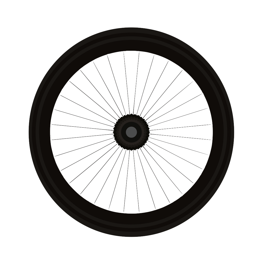 Bicycle Wheel Tire Png Pic (black)