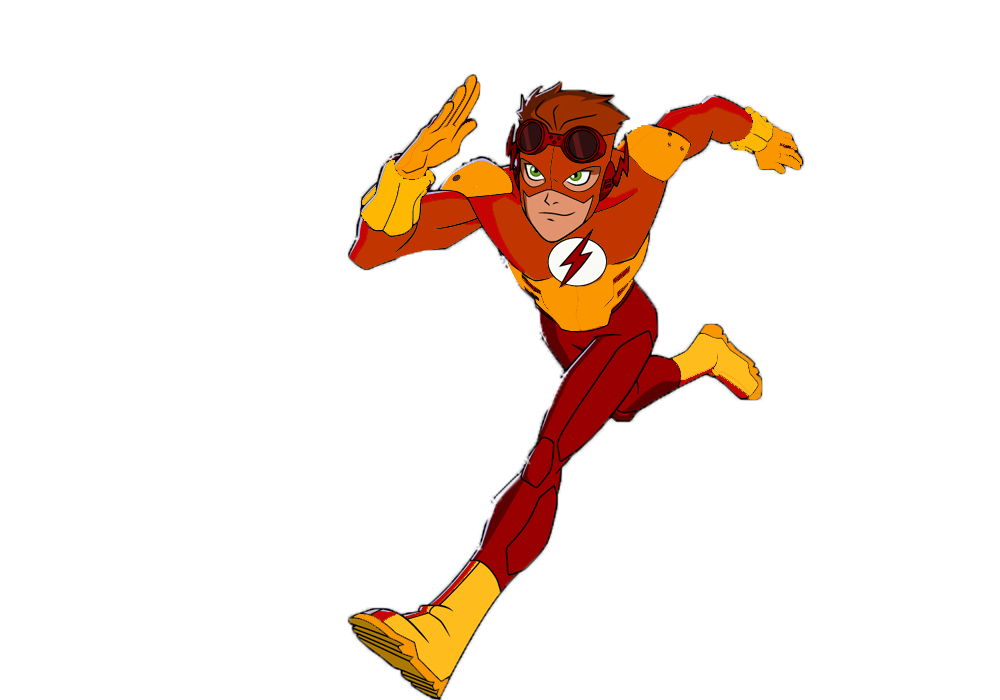 Kid Flash Png File (orange, beige, chocolate, white, maroon)