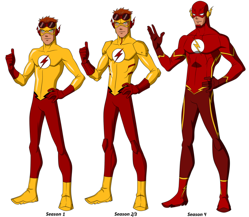 Kid Flash Png Image (black, maroon, orange)