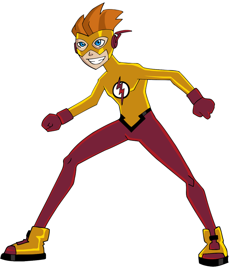 Kid Flash Transparent Background (chocolate, white, gray, black, maroon)