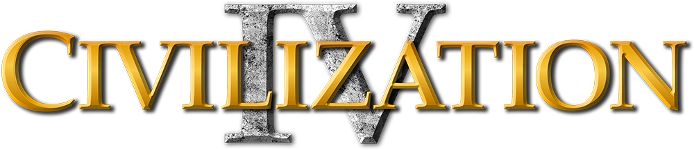 Sid Meiers Civilization Iv Logo Png Hd (black, white, gray)