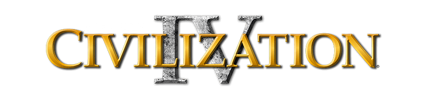 Sid Meiers Civilization Iv Logo Png Pic (black, gray)