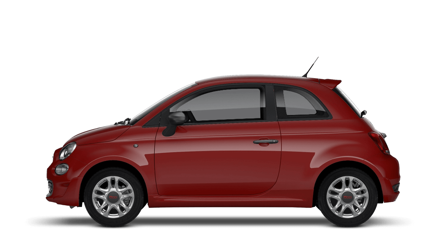 Side View Red Fiat Png Photos (maroon, gray, black)