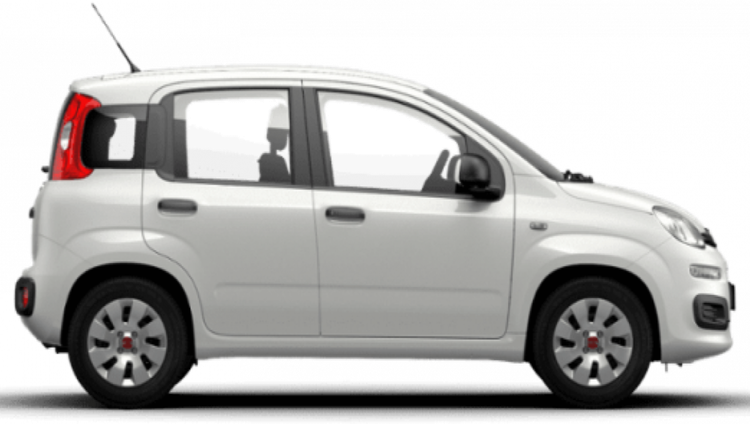 Side View White Fiat Panda Png Clipart (gray, white, silver, black)