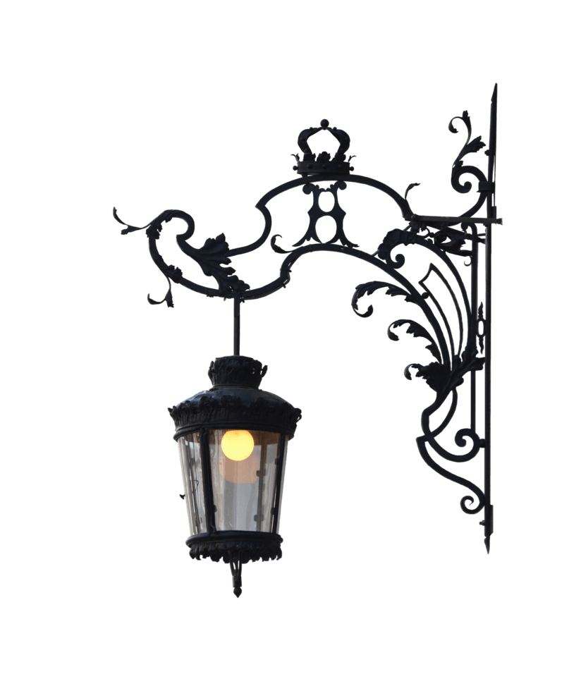 Side Wall Lamp Png Clipart (black)