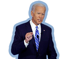 Biden I Did That Transparent (indigo, gray, white, silver)