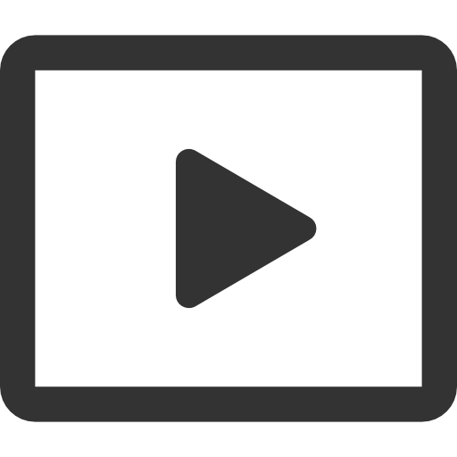 Video Symbol Png File (black, gray, white, silver)