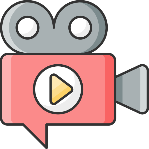 Video Marketing Movie Camera Icon Free Transparent Png Icon Download (silver, salmon, white, black, pink)