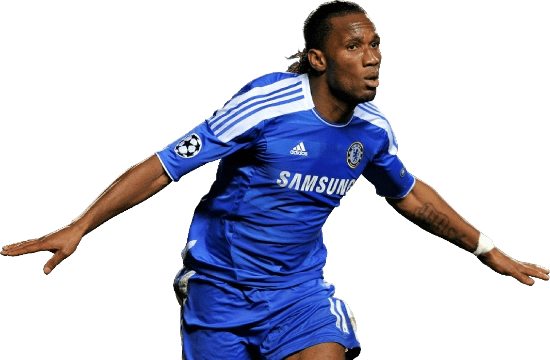 Didier Drogba Png Isolated Image (black)