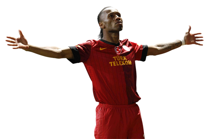 Didier Drogba Transparent Png (black, maroon)