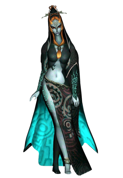 Midna Png Background Image (greenish blue, black)