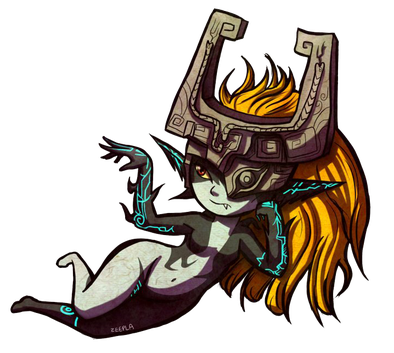 Midna Png Transparent Image (black)