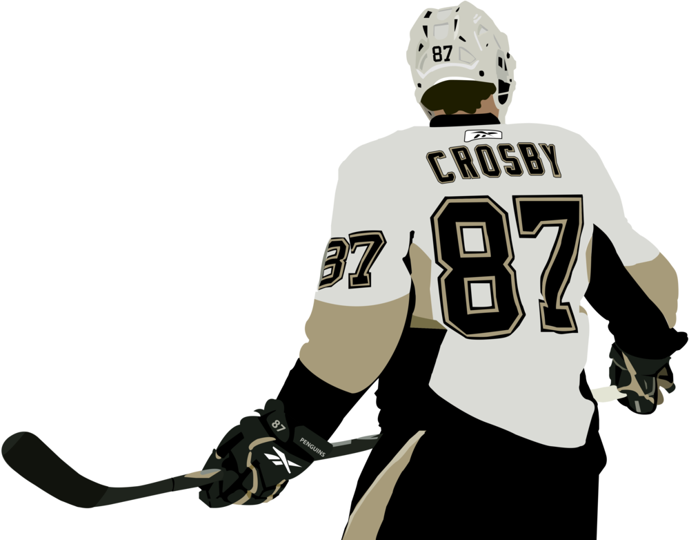 Sidney Crosby Transparent Png (black, beige, gray)