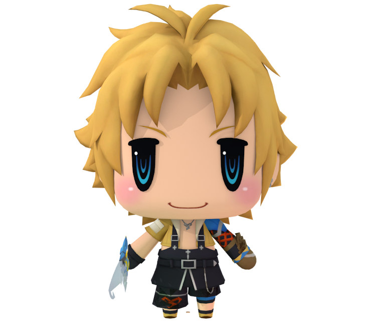 Tidus Png Image (black, pink)