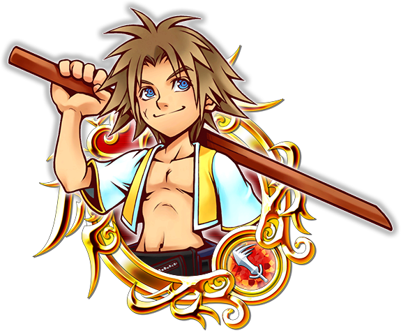 Tidus Transparent Background (black, pink, white)