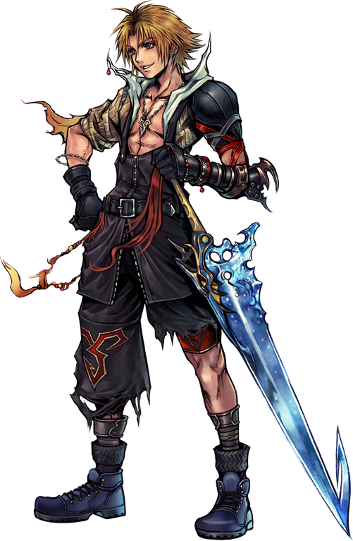 Tidus Transparent Png (black)