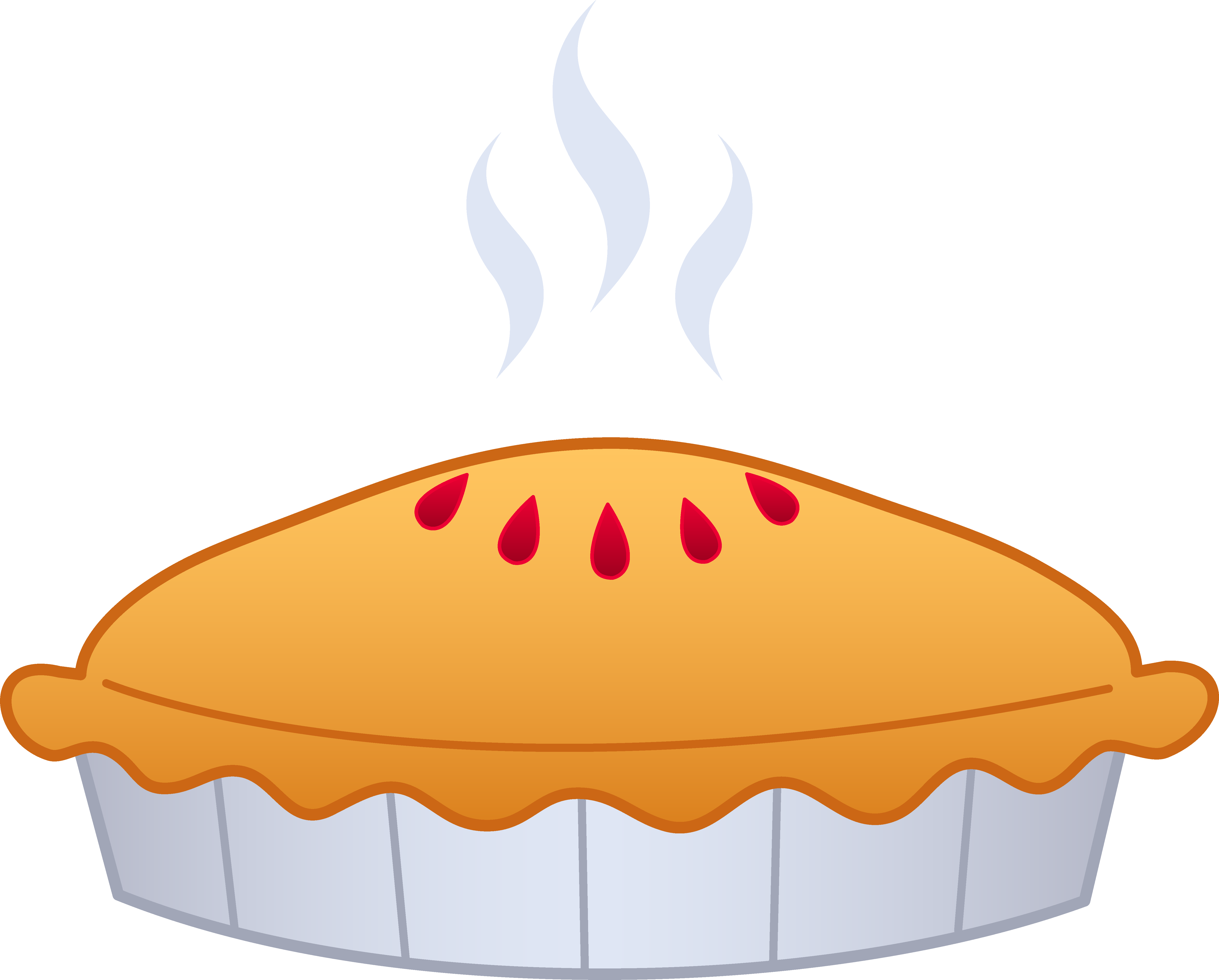 Pie Png Image (white, salmon, orange)