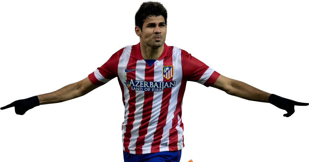 Diego Costa Atletico Madrid Png Clipart (black)