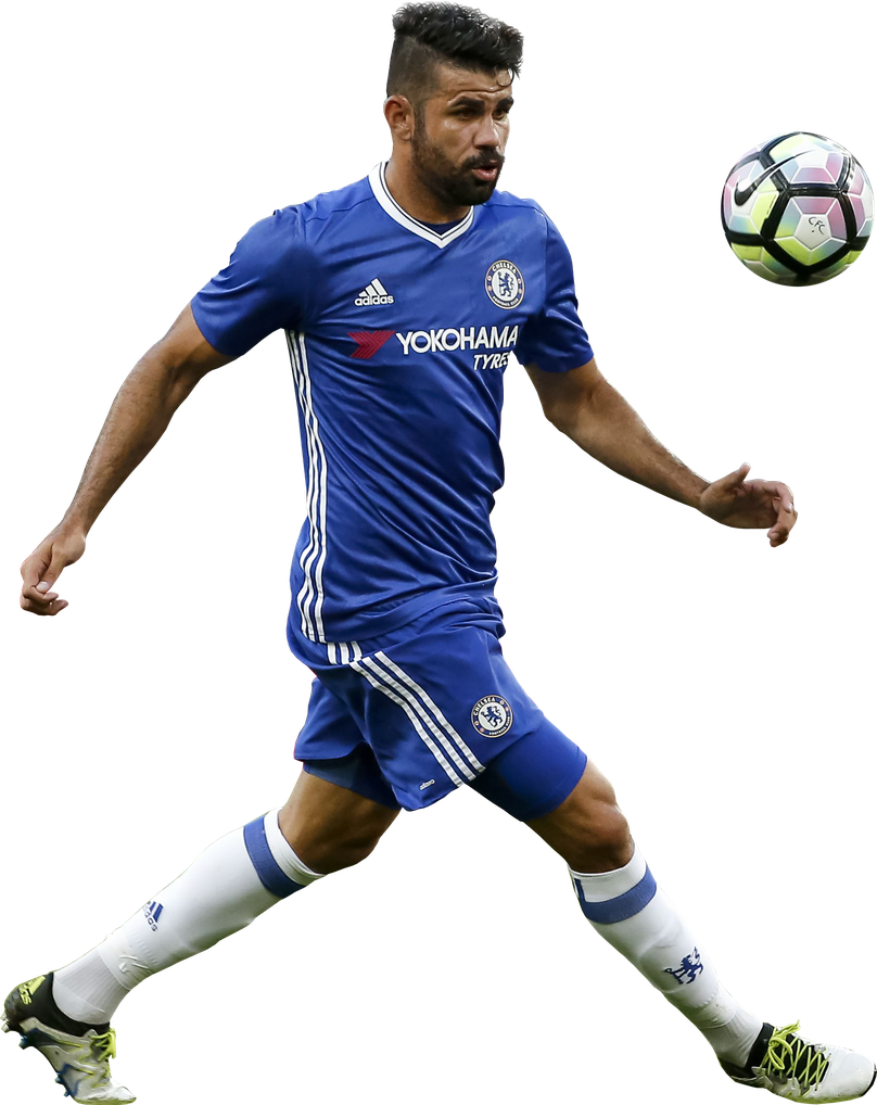 Diego Costa Atletico Madrid Png Hd (black)