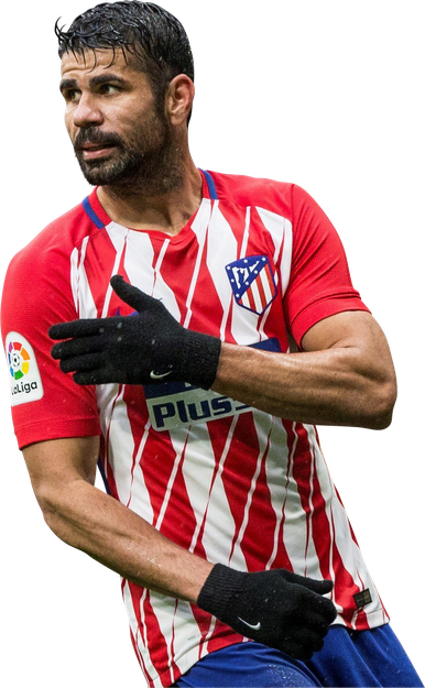 Diego Costa Atletico Madrid Png Transparent (black)