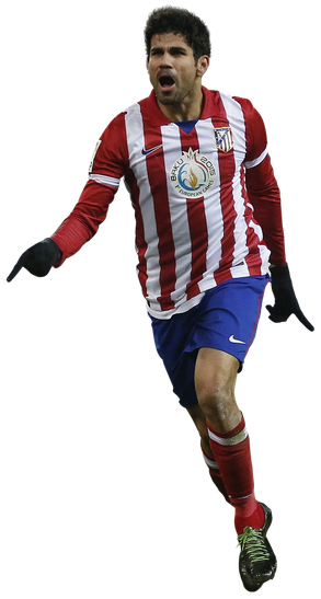 Diego Costa Atletico Madrid Transparent Png (black)