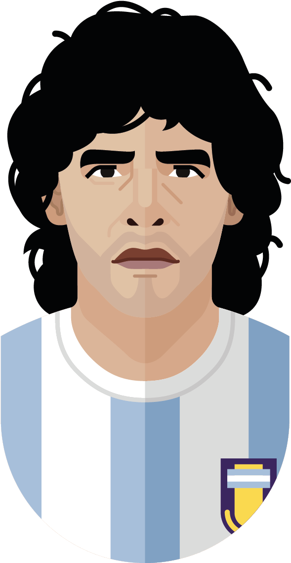 Diego Maradona Png Hd (lavender, black, white, salmon, silver)