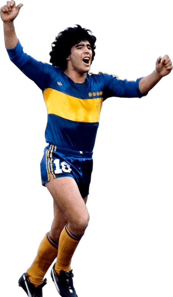 Diego Maradona Png Image (black, gold)