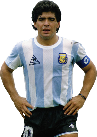 Diego Maradona Png Transparent (black)