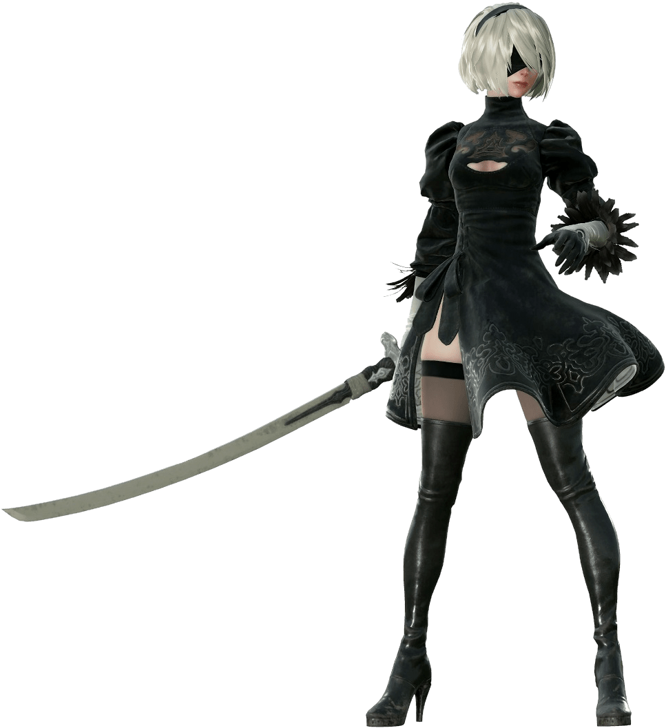 Nier Automata Png Clipart (black)