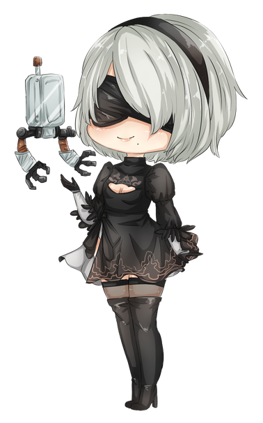 Nier Automata Png Hd Isolated (silver, black)