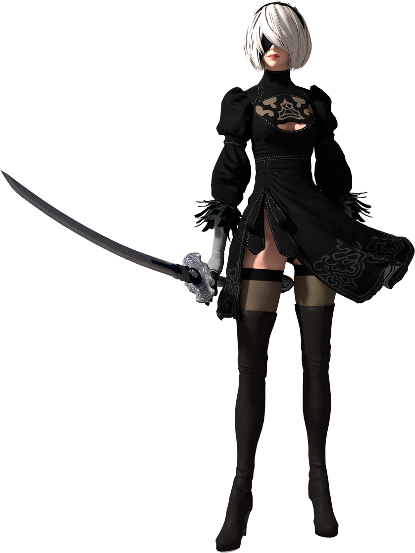 Nier Automata Png Image (black)