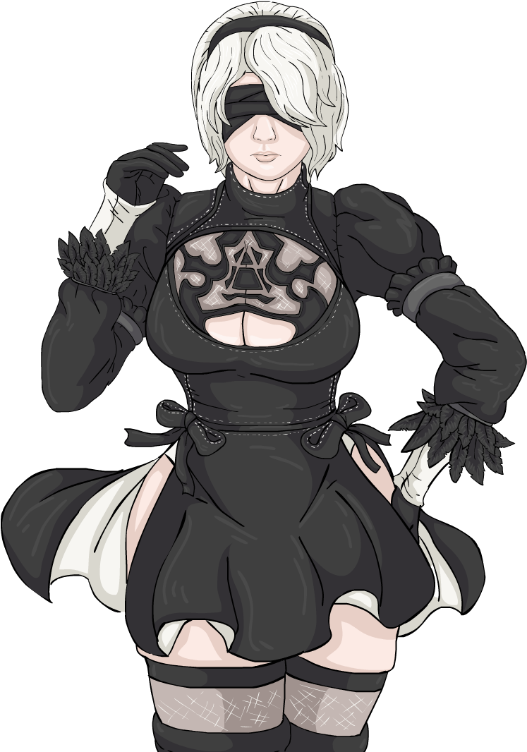 Nier Automata Png Transparent Hd Photo (indigo, black)