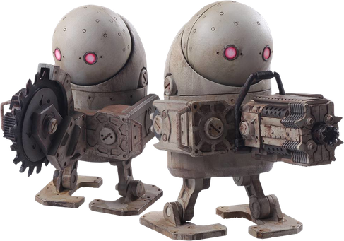 Nier Automata Transparent Isolated Png (indigo, black)