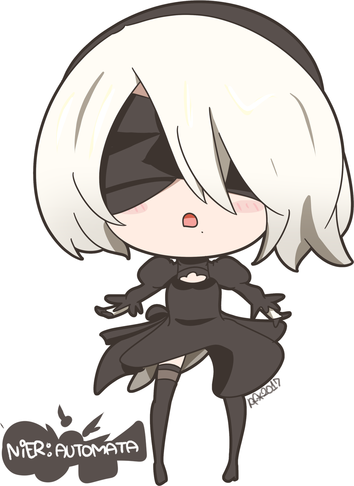 Nier Automata Transparent Png (white, gray, black, beige)