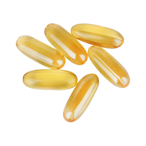 Dietary Supplement Fish Oil Capsule Png Image (white)