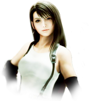 Tifa Lockhart Png Clipart (black, white)