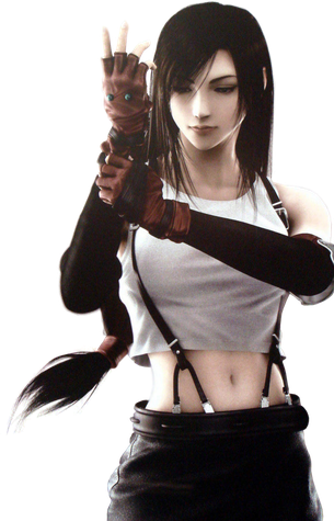 Tifa Lockhart Png Pic (black, white)