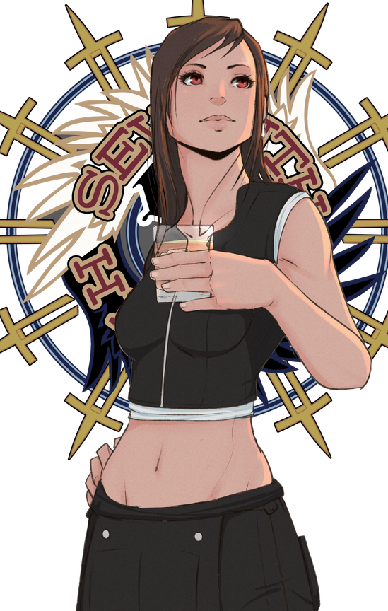 Tifa Lockhart Png Transparent Image (black, silver)