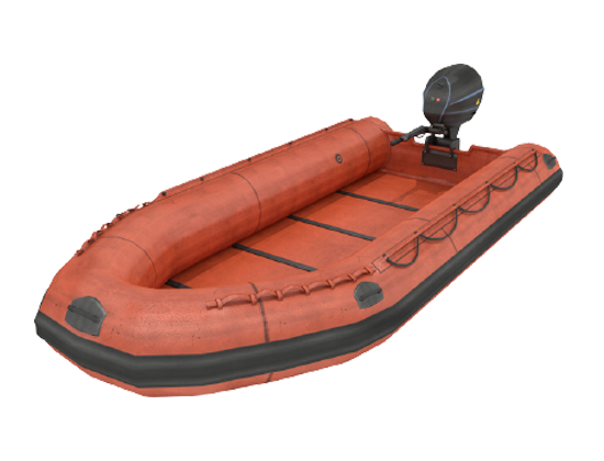 Life Raft Png Image (white, silver, beige)