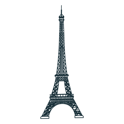 Eiffel Tower Png Image (black)